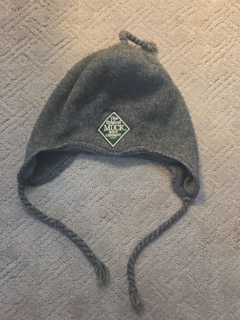 Muck Boot Company Adult small Gray Earflap Knit Hat